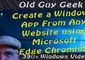 Edge Chromium - Create a Windows App from any Website