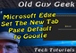 Microsoft Edge - Change New Tab Search Engine Default to Google