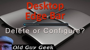 Windows Desktop Edge Bar Search. Delete or Configure?