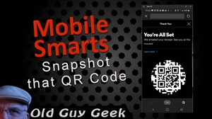 Mobile Smarts - Screenshot Your Phone's QR Code.