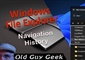 Windows File Explorer - Using Navigation History