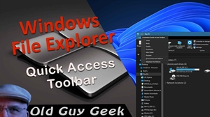 Windows File Explorer - Adding Functions to the Quick Access Toolbar