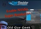 Microsoft Flight Simulator 2020 NVidia Super Resolution Settings