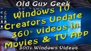 Windows 10 Creators Update - View 360° Videos in the Movie & TV App