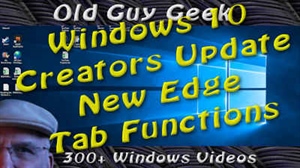 Windows 10 Creator's Update - Cool New Edge Tab Features
