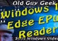 Windows 10 Creator's Update - Edge EPub Book Reader With ReadAloud