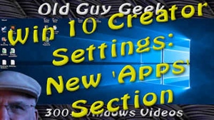 Windows 10 Creator's Update - Manage Programs With the New Apps Section in Settings