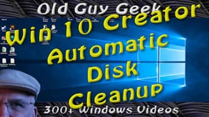 Windows 10 Creator Update - Auto Disk Cleanup