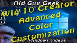 Windows 10 Creator's Update - Custom Colors Now Available