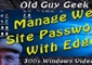 Windows 10 - Edge Built-in Password Manager