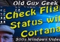 Windows 10 - Get Constat Flight Status Updates with Cortana