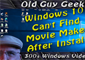 Can't Find Movie Maker 2012 After Install?