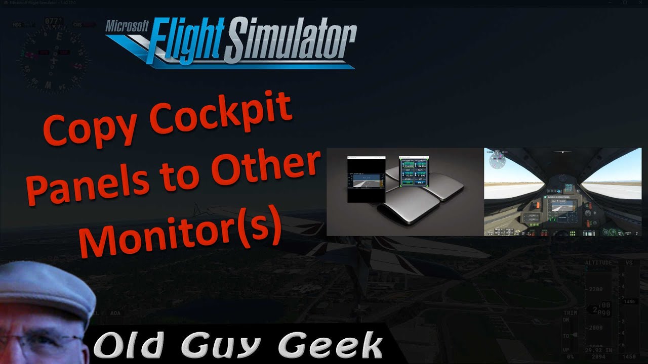 Microsoft Flight Simulator 2020 - Copy Instrument Panels to Other Monitors