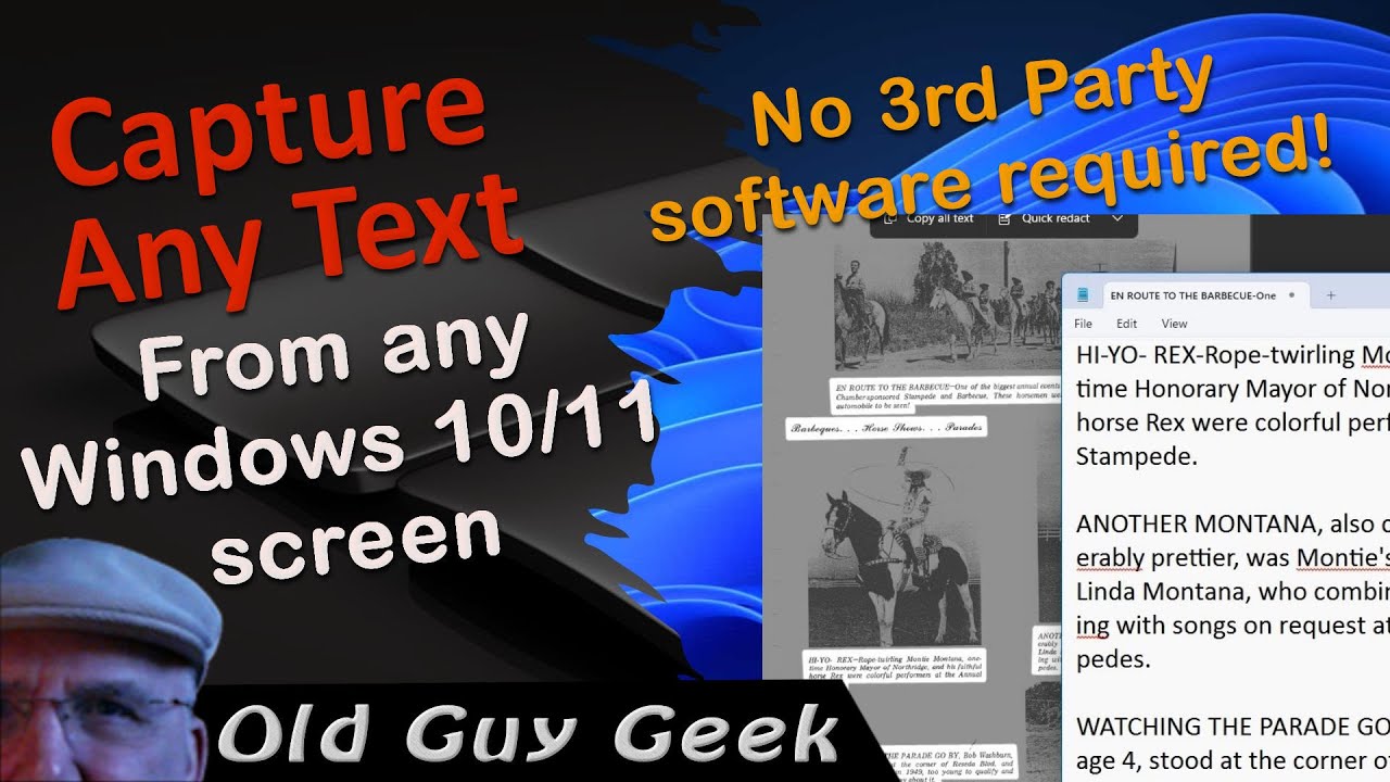 Capture Editable Text From Any Windows Screen, App or Image